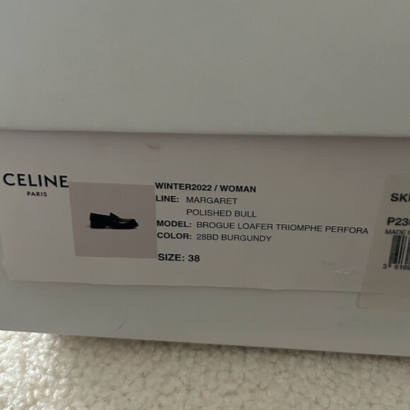 NTW Celine Margaret Brogue Loafer Size 38 - Picture 10 of 12